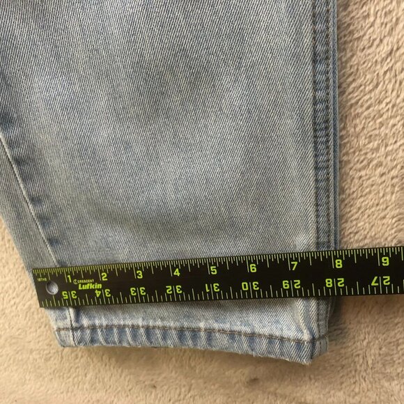 Levi's Mens Jeans Size 34x34 505 Slim Straight Leg Blue Denim Light Wash Casual - Picture 7 of 12